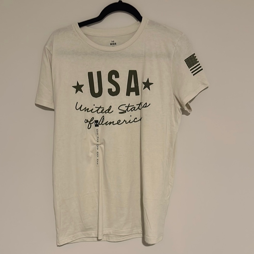 White USA Graphic T-Shirt
